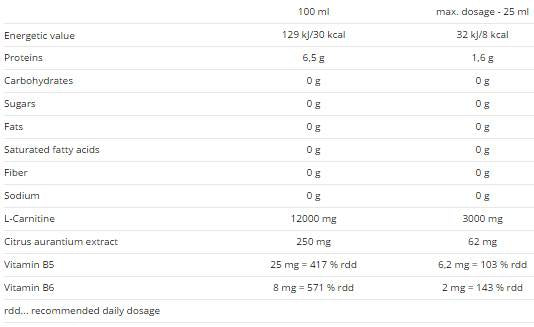Carnitina 60000+ Sinefrina - 500 ml