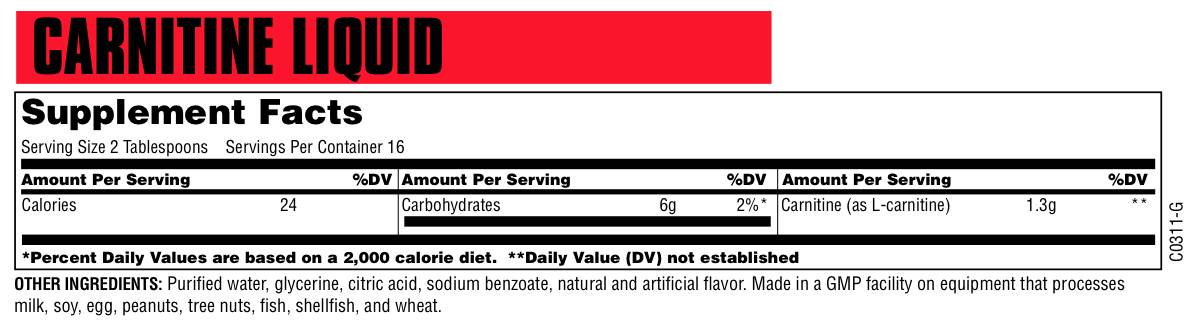 Carnitină lichidă 475 ml