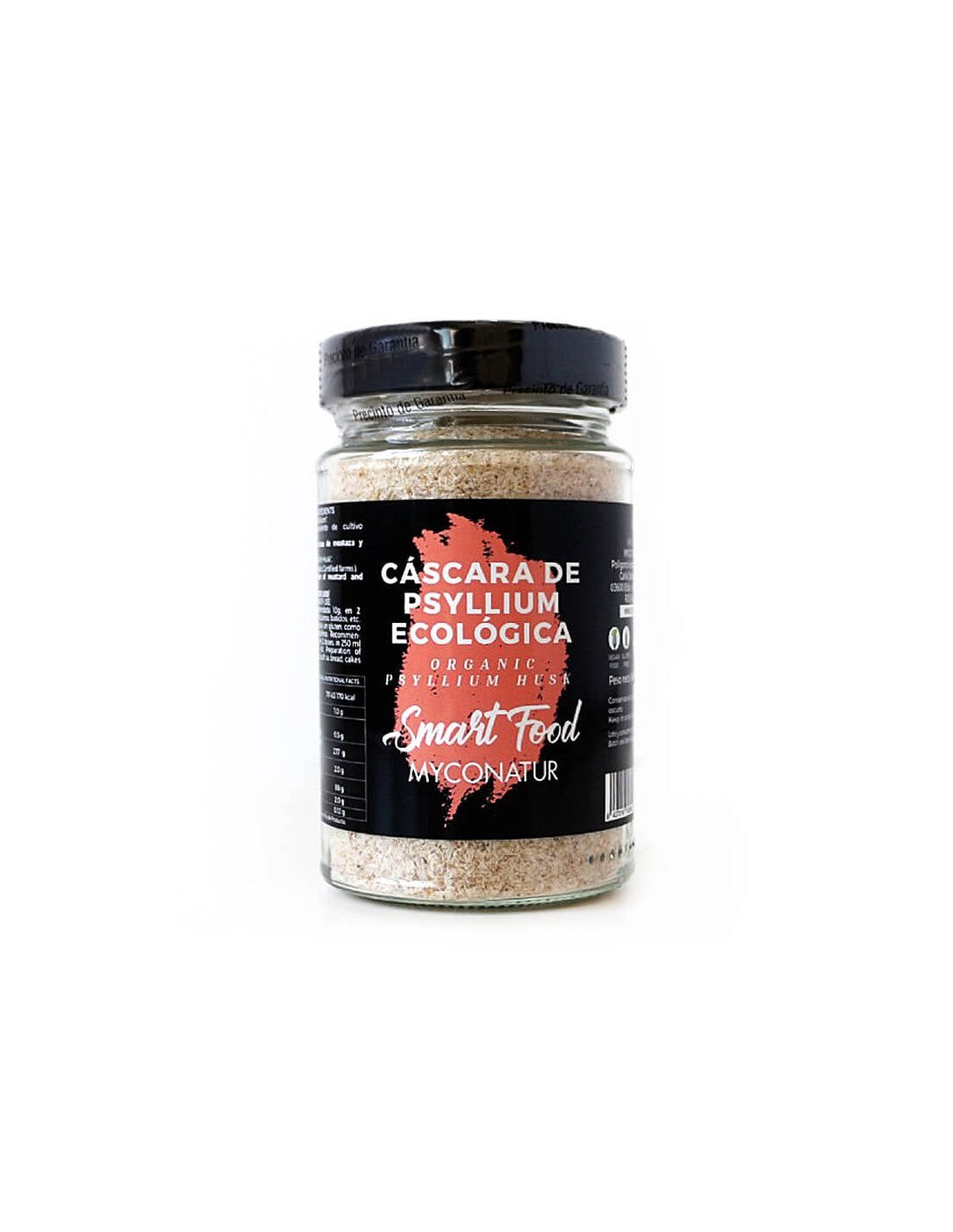 Cascara de psyllium, Bio - Pulbere organică de coajă de psyllium, 120 g Myconatur