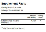 Gheara de pisică 500 mg - 100 capsule