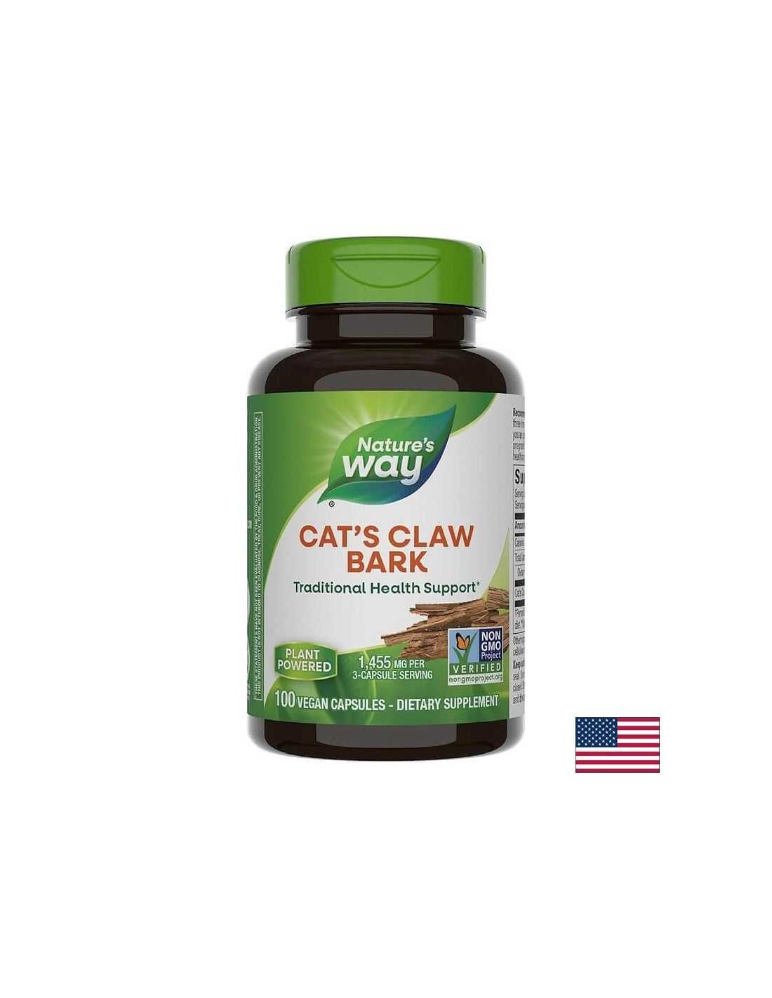 Scoarță de gheare de pisică 485 mg - 100 capsule