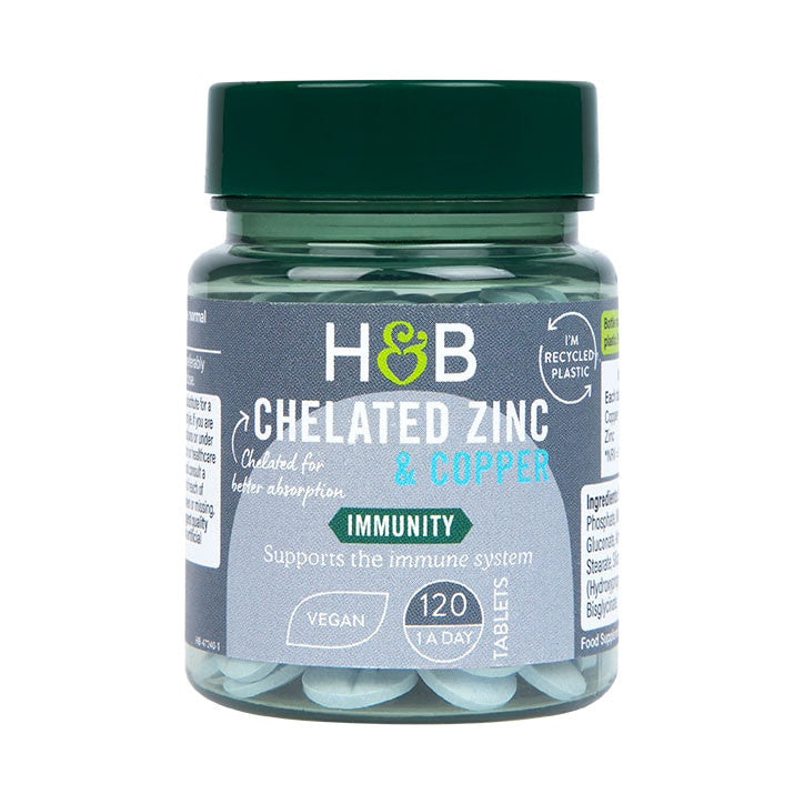 Zinc și cupru chelat 15 mg - 120 tablete