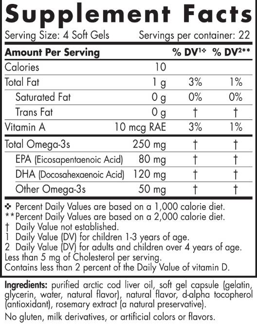 DHA pentru copii 250 mg - 180 capsule de gel