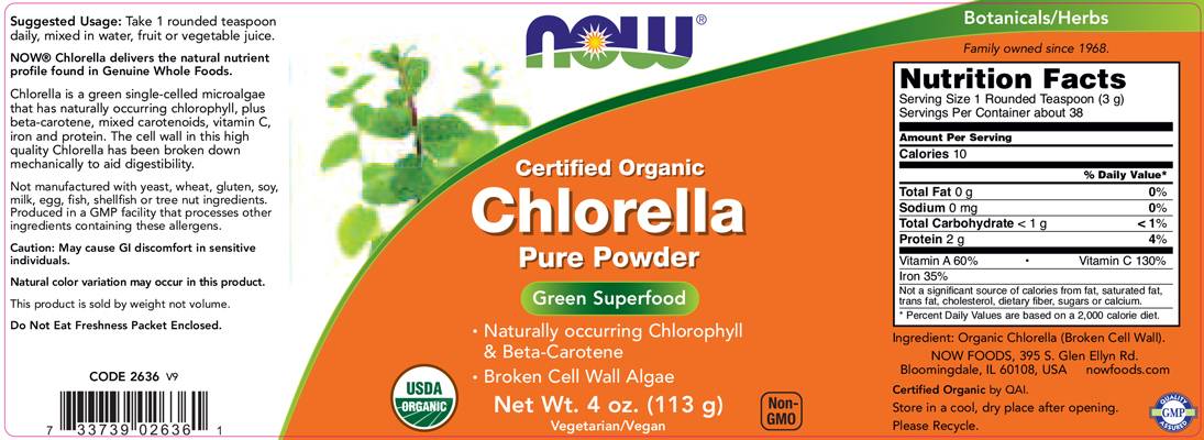 Pulbere de chlorella - 113 grame