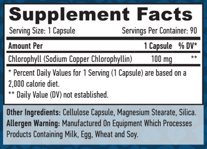 Clorofilă 100 mg. 90 Vcaps
