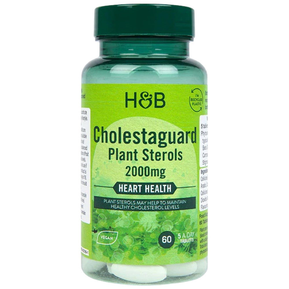 Steroli vegetali CholestaGuard 2000 mg | Suport pentru colesterol - 60 de tablete