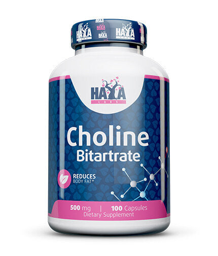 Bitartrat de colină 500 mg / 100 capsule.