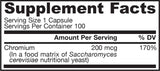 Chromium GTF 200 mcg 100 capsule
