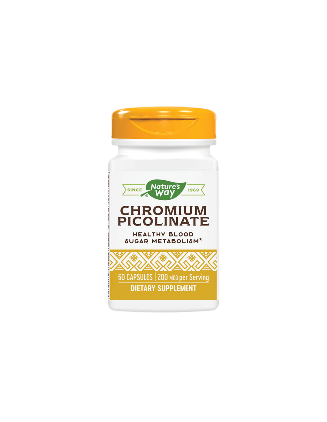 Picolinat de crom 200 mcg - 60 capsule