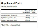 Scorțișoară Gymnema Mulberry Complex 525 mg - 120 capsule