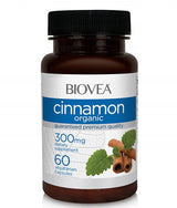 Scorțișoară organică 300 mg / 60 capsule