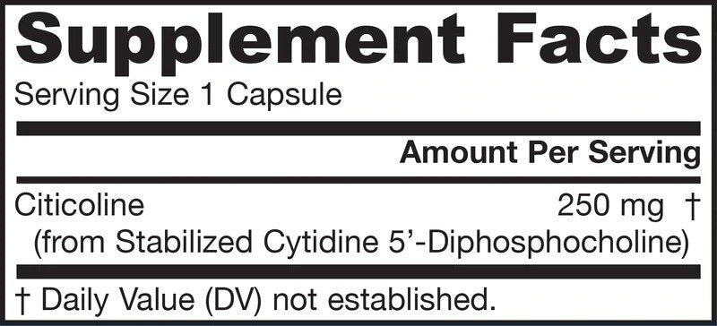 Citicolină (CDP colină) 250mg./120 capace.