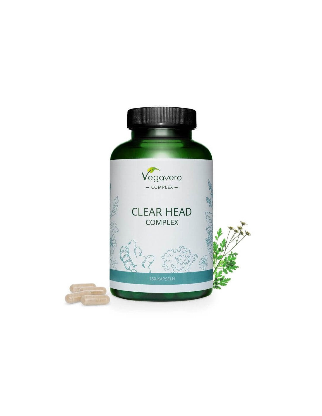 Clear Head Complex, 180 de capsule, 100% Vegan Vegavero