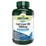 Ulei de ficat de cod 1000 mg 180 capsule moi NaturesAid