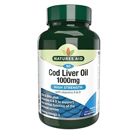 Ulei de ficat de cod 1000 mg 90 capsule moi NaturesAid