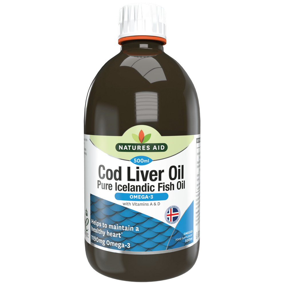 Ulei de ficat de cod lichid 500 ml NaturesAid