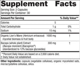 Complexul de ciuperci de cunoaștere | cu Lion's Mane &amp; Bacopa - 60 capsule