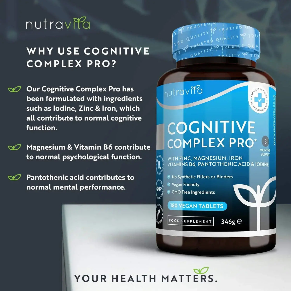 Cognitive Complex Pro 180 Tablete Vegane