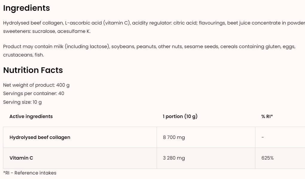 Colagen + Vitamina C Pulbere | Ediție limitată Miami Vibes 400 de grame