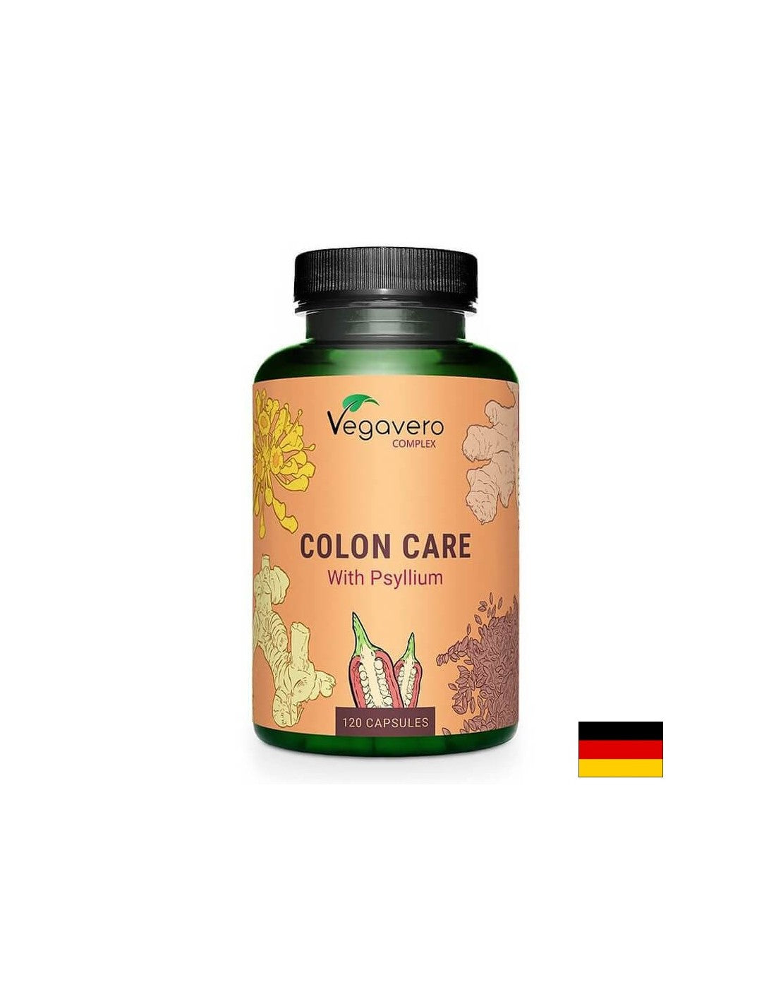 Colon Care Complex/ Colon Detox, 120 capsule, 100% Vegan Vegavero