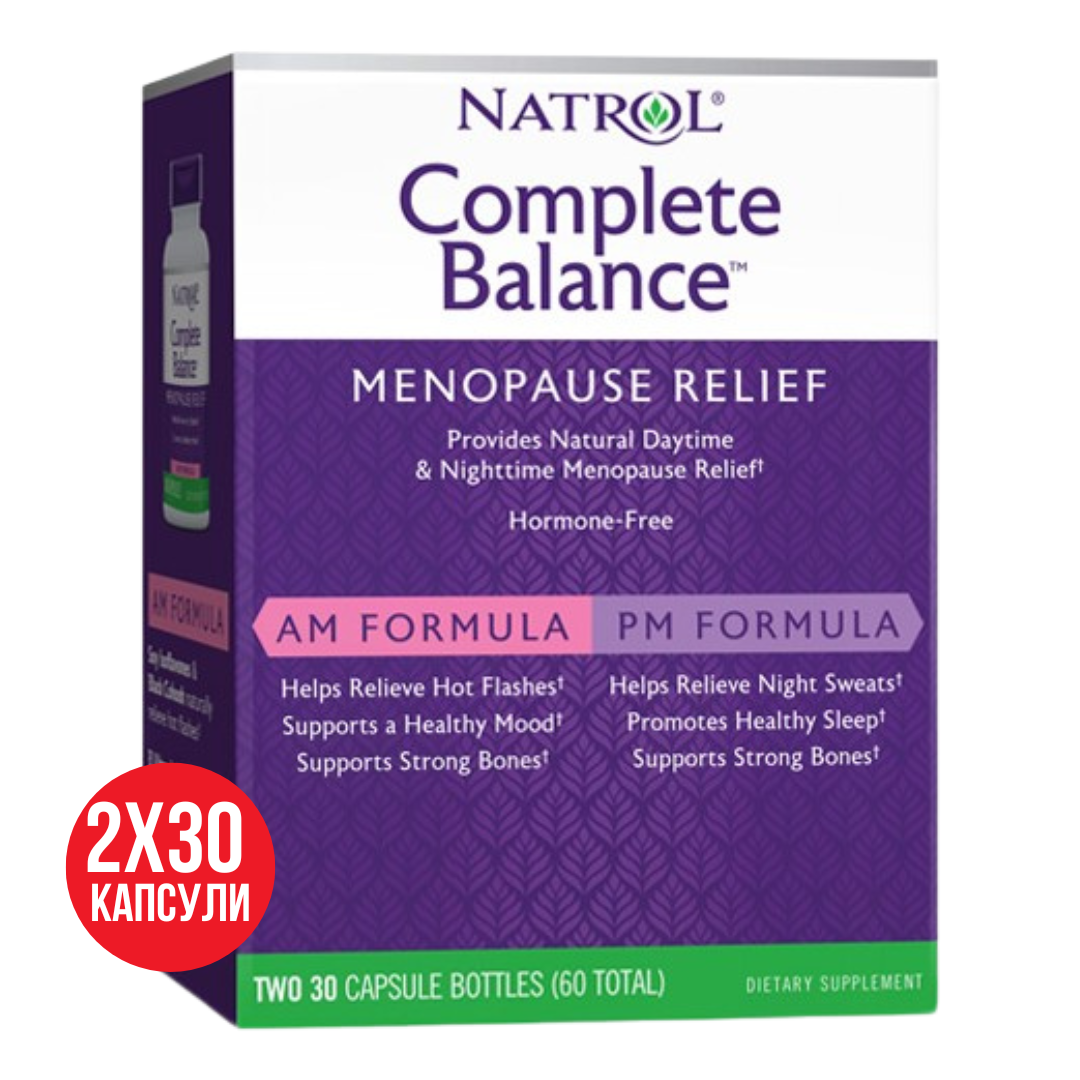 Echilibru complet pentru menopauză AM/PM 2x30 capsule.