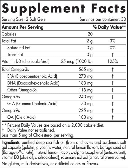 Complete Omega-D3 565 mg - 120 capsule de gel
