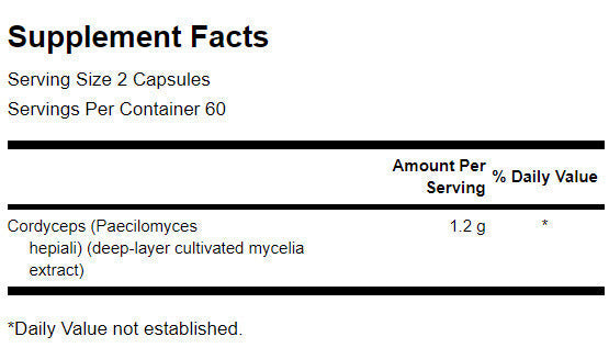 Cordyceps 600 mg - 120 capsule