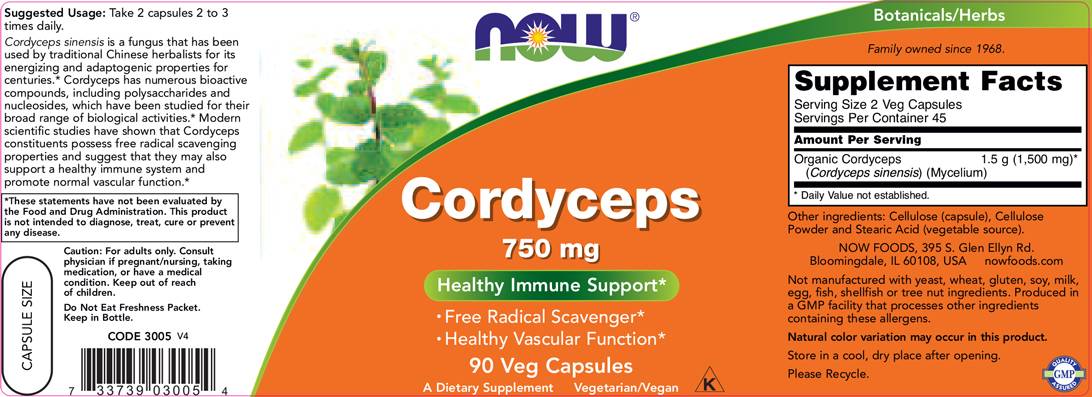 Cordyceps 750 mg - 90 capsule