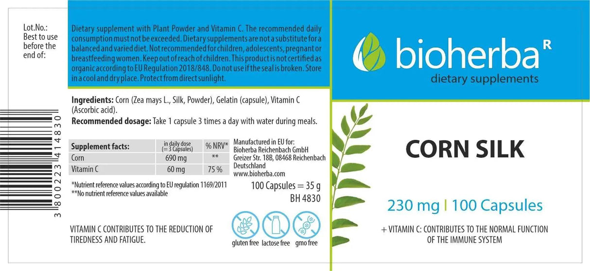 Corn Silk 230 mg - 100 capsule