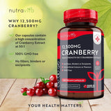Merisor - Red Cranberry 12500 mg 180 capsule vegane