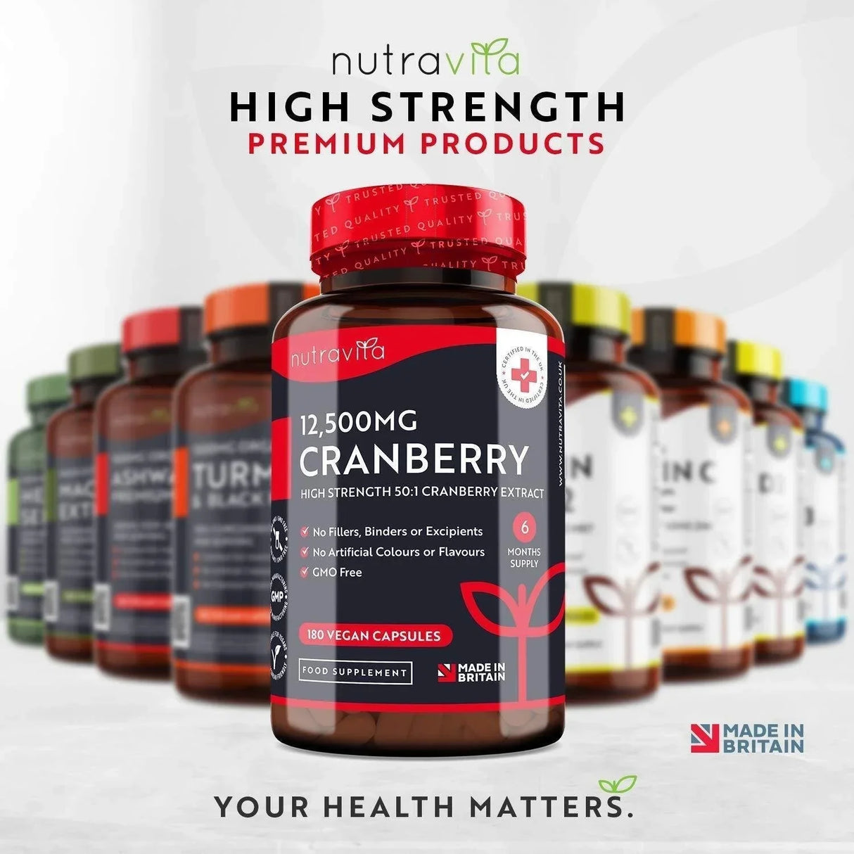 Merisor - Red Cranberry 12500 mg 180 capsule vegane