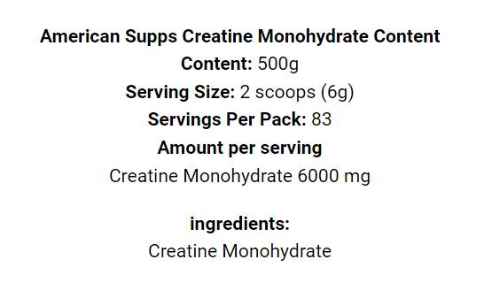 Creatina monohidrat - 500 de grame