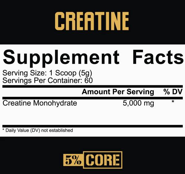 Pudră de creatină monohidrat | Core Series - 300 de grame