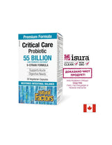 Probiotic - Probiotic de îngrijire critică, 55 de miliarde de probiotice active, formulă cu 9 tulpini, 30 capsule V Natural Factors