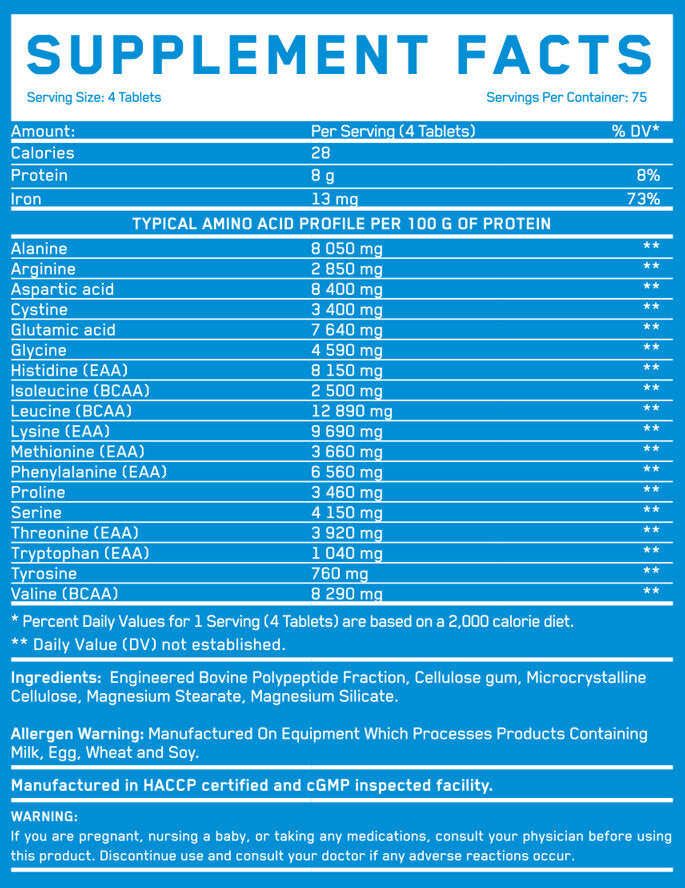 Cryo Beef Amino 8000 mg / 300 comprimate.
