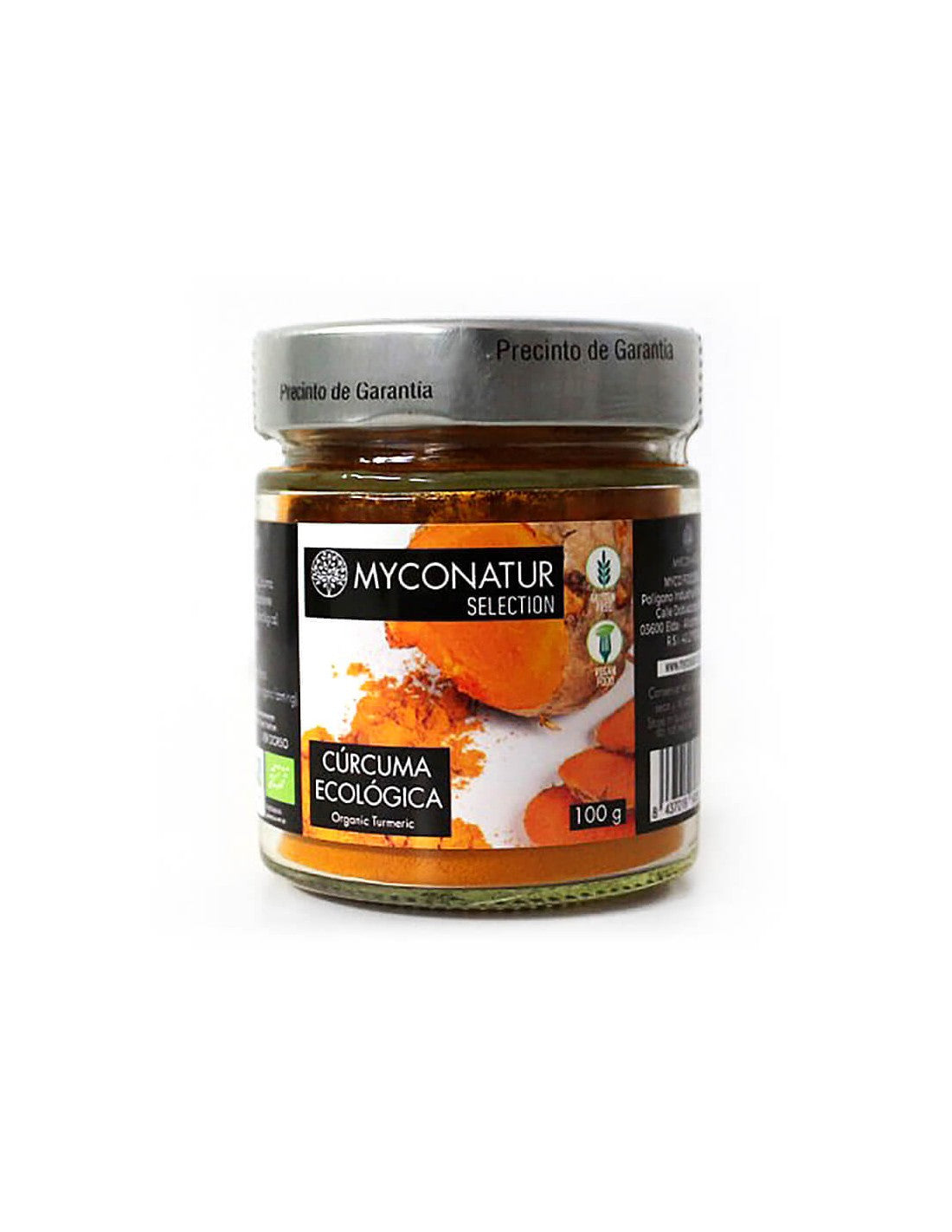 Pudră de turmeric organic (rădăcină) - Curcuma, Bio, 100 g Myconatur