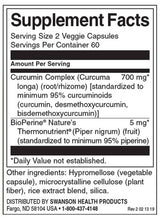 Complex de curcumină cu BioPerine 350 mg - 120 capsule
