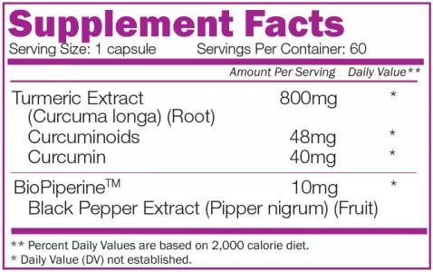 Curcumină și Bio Perine - 60 capsule