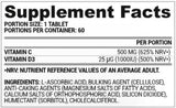 Vita C + D3 | Vitamina C 500 mg + Vitamina D 1000 UI 60 Tablete