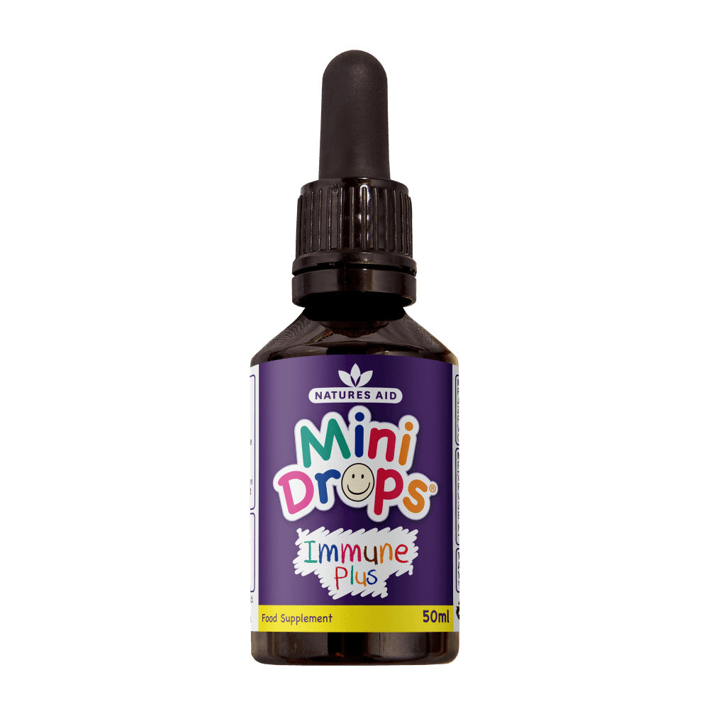 Formula imunitara cu picaturi de soc pentru copii (Mini Drops Immune Plus) 50ml NaturesAid