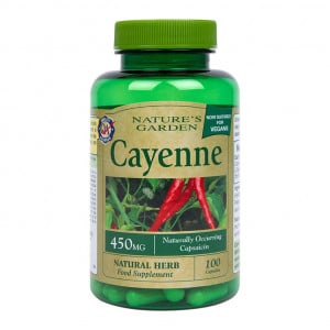 Ardei iute cayenne (Cayenne) 450 mg 100 capsule HOLLAND &amp; BARRETT