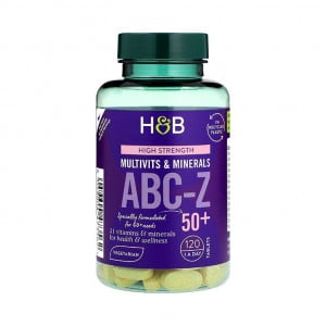 Multivitamine si minerale pentru adulti ABC-Z 50+ 120 tablete HOLLAND &amp; BARRETT