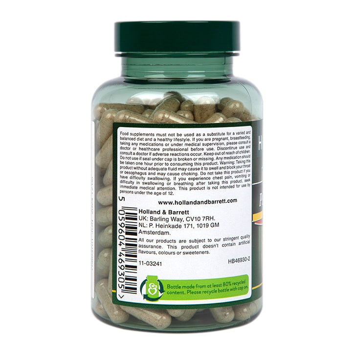 Fibră Psyllium Husk (Psyllium Husk) 500 mg 180 capsule HOLLAND &amp; BARRETT