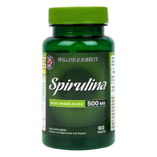 Spirulina (Spirulina) 500mg 60 comprimate HOLLAND &amp; BARRETT