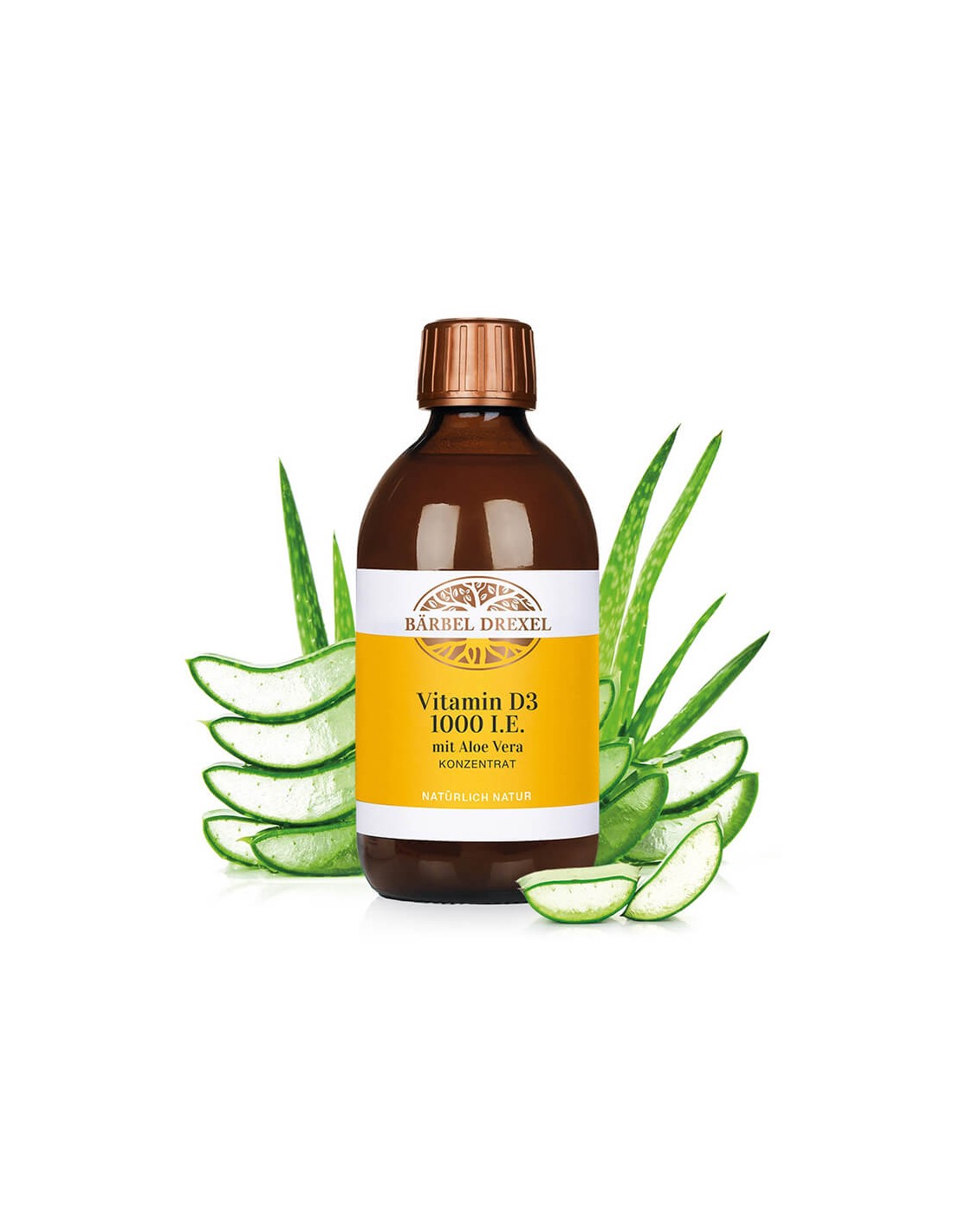 Vitamina D3 1000 UI + Aloe Vera - Forță pentru imunitate, oase și dinți, 300 ml. Bärbel Drexel