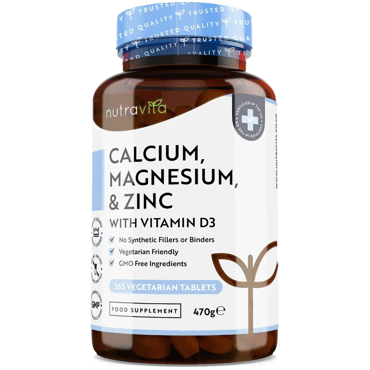Calciu, Magneziu, Zinc și Vitamina D3 - 365 comprimate