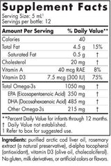 DHA Bebeluş | 350 mg EPA / 485 mg DHA - 60 ml