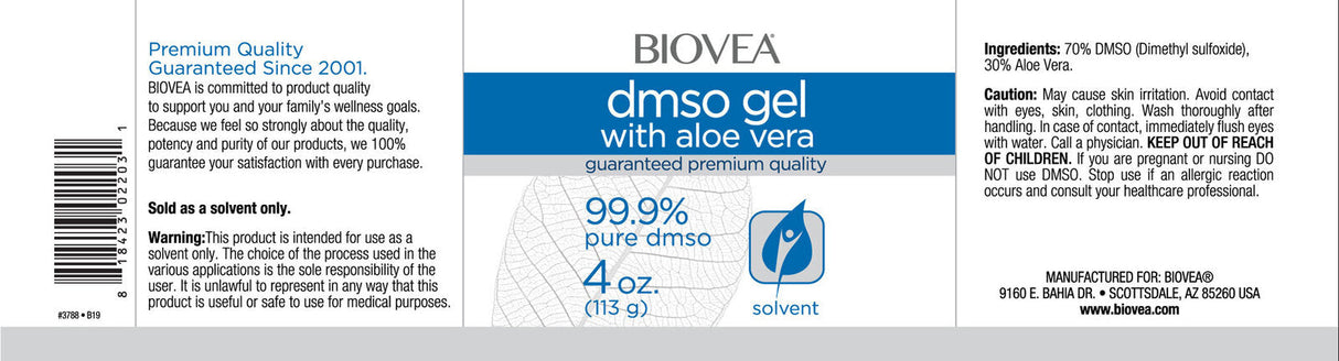 DMSO Gel cu Aloe Vera / 118 ml