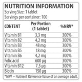 Complex de vitamina B - 100 de tablete