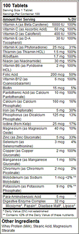 Formula zilnică - 100 de tablete